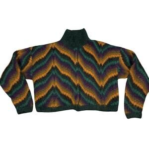 Vintage Linda Allard For Ellen Tracy Womens Size S P Mohair Blend Crop Sweater